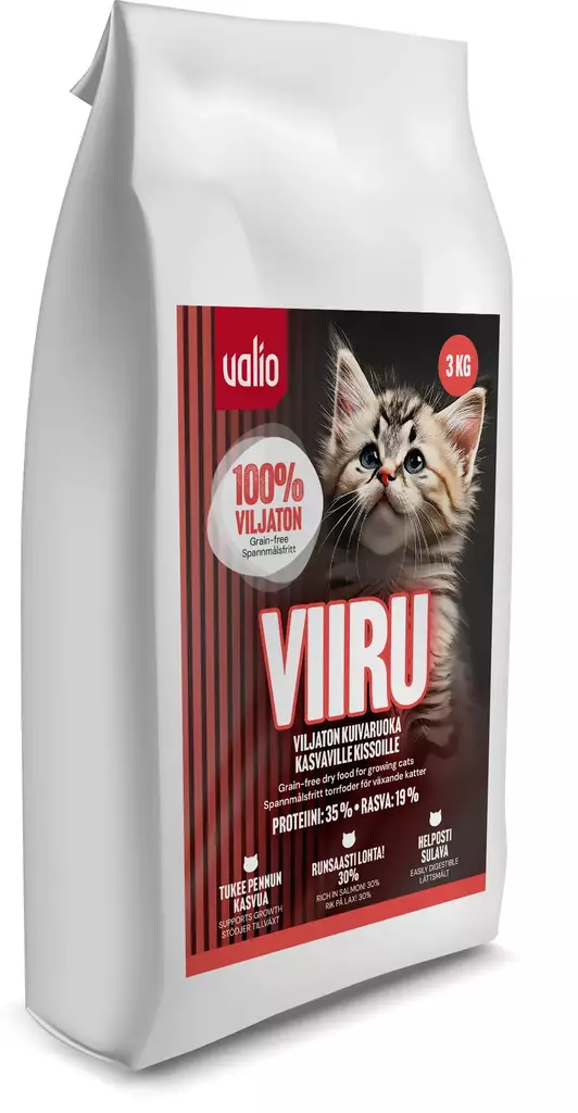 Valio Viiru viljaton kuivaruoka 3kg - Kissan kuivaruoat - 6438347051333 - 1