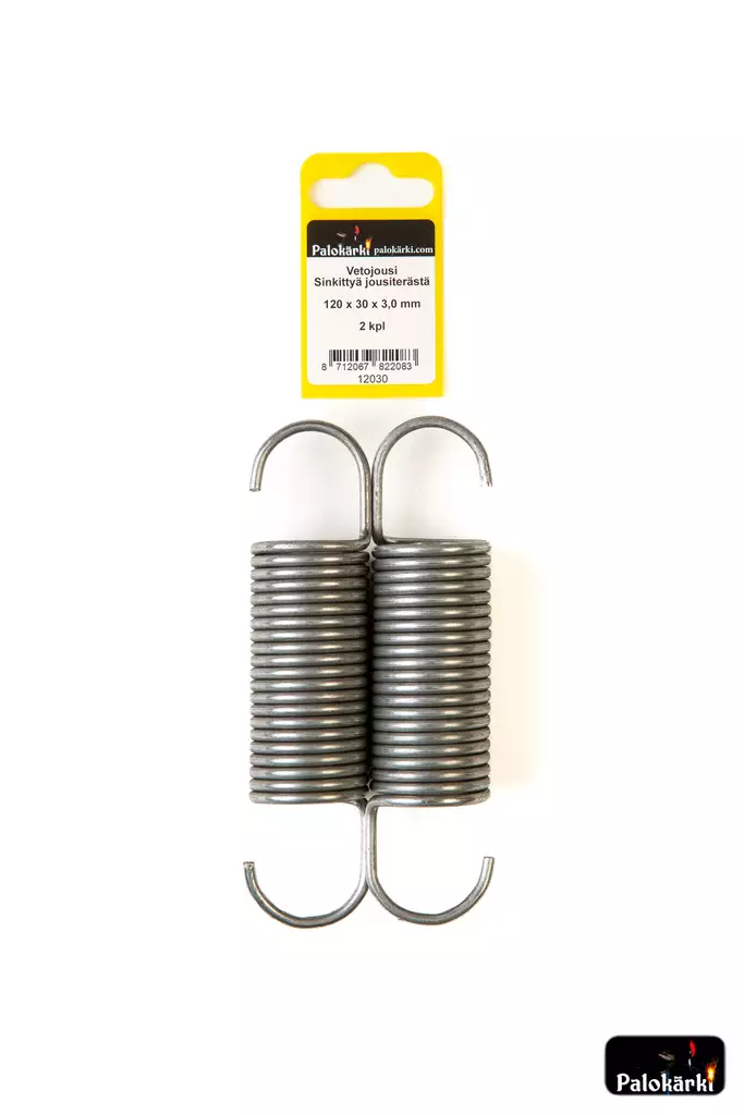 Vetojousi sinkittyä terästä 120x30x3mm 2kpl - Muut kiinnitystarvikkeet ja lajitelmat - 8712067822083 - 1