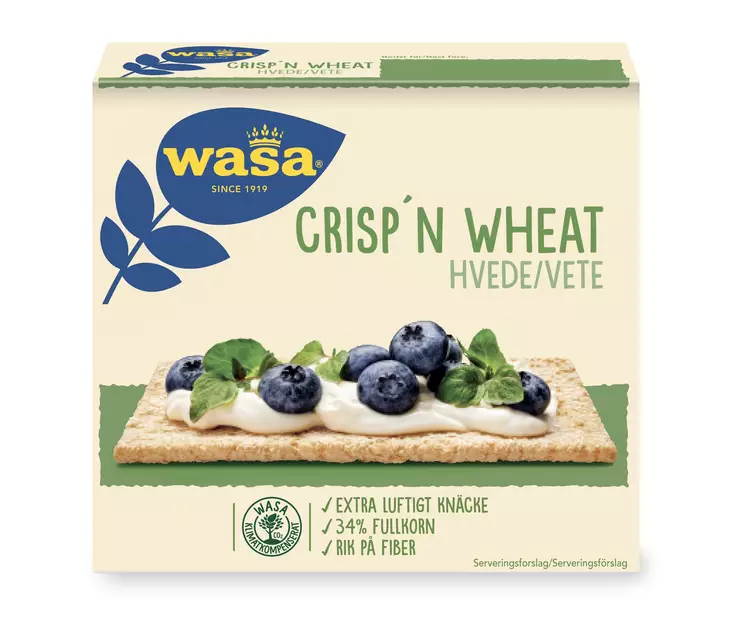 Wasa crisp'n wheat 110g - Kuivaleivät ja korput - 7300400127103 - 1