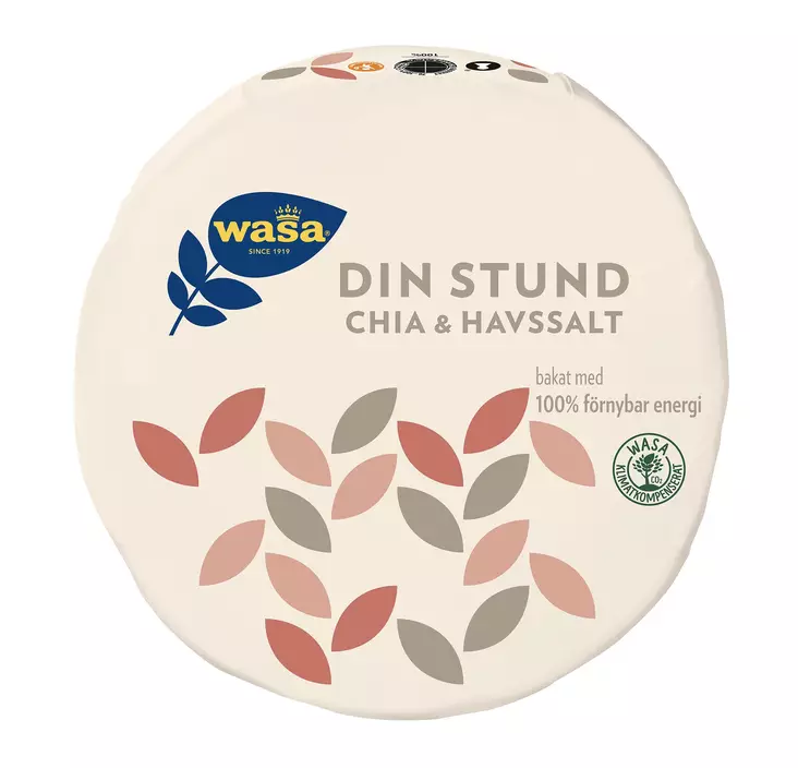 Wasa din stund chia&merisuola 260g - Näkkileivät ja hapankorput - 7300400482073 - 1