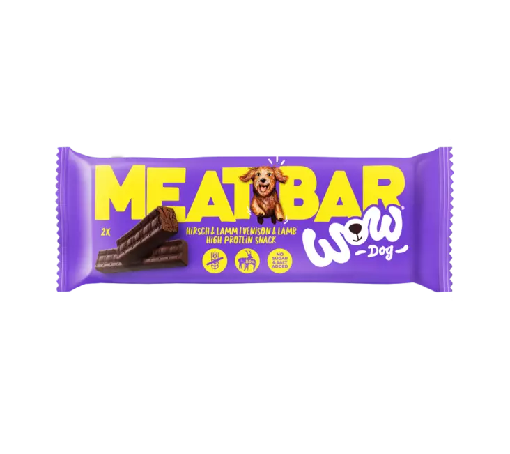 Wow Dog Meat Bar peura&lammas 40g - Koiran herkut - 9120134040183 - 1