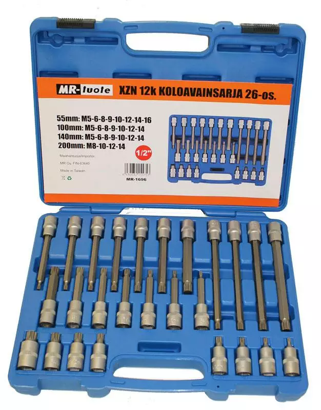 XZN 12k koloavainsarja 26-os. 1/2" - Hylsysarjat - 6430032155753 - 1