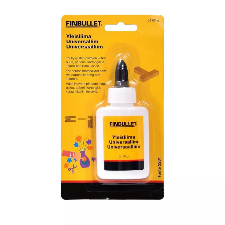 Yleisliima puu/paperi 60 g - Puuliimat - 6438152022313 - 1
