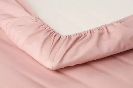 4 Living Muotoonommeltu lakana 80-90x200+25 cm vaaleanpunainen - Aluslakanat - 6410416334134 - 3