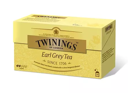 Twinings 25x2g earl grey kofeiiniton - Teet ja kaakaot - 070177176914 - 1