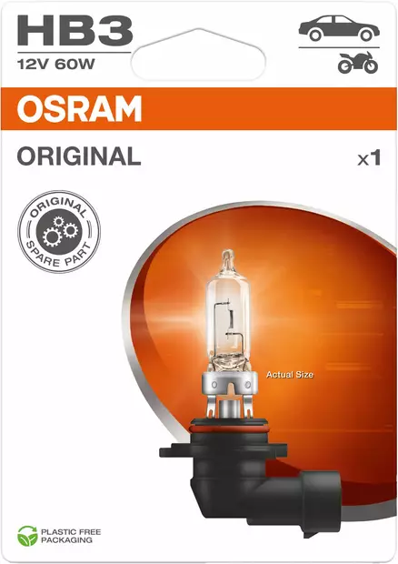 Osram Original 12V 60W HB3 polttimo - Halogen ajovalot ja polttimot - 4062172395304 - 1