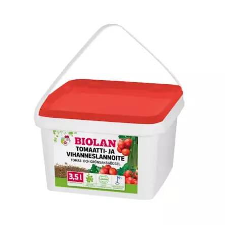 Biolan Tomaatti-ja vihanneslannoite 3,5L - Puutarhalannoitteet - 6411960155534 - 1