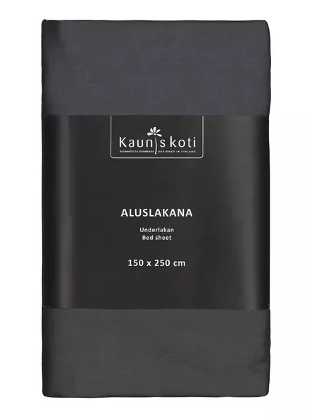 Aluslakana 150x250cm tumma harmaa - Aluslakanat - 6418349046094 - 1