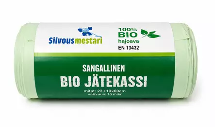 Bio jätekassi sangoilla 20L 30 kpl/rll - Biojätepussit - 6438159056564 - 1