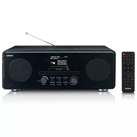 Fm-radio lenco dab+/fm/cd-soitin/bluetooth - Radiot, soittimet ja radiopuhelimet - 8711902043294 - 1