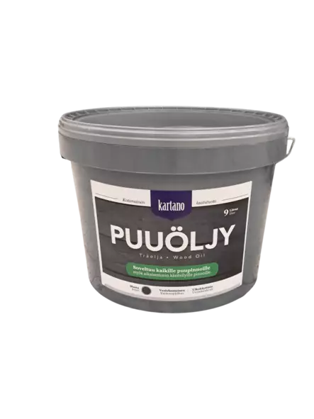 Kartano Puuöljy Musta Vesiohenteinen 9L - Puuöljyt - 6438168107554 - 1