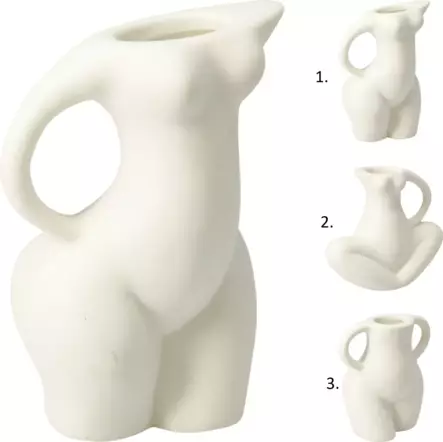 Keraaminen maljakko naisellinen keho - Maljakot ja kynttilänjalat - 8721037618694 - 1