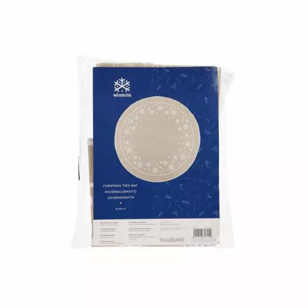Kuusenalusmatto lumihiutale 100cm - Joulukoristeet - 6410413317154 - 2