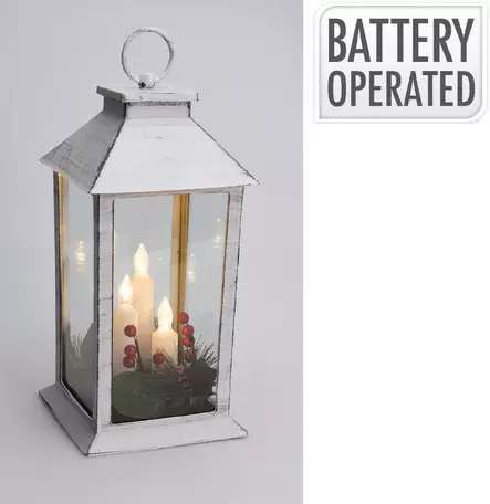 Led lyhty 28cm musta - Led-myrskylyhdyt - 8720573801744 - 1