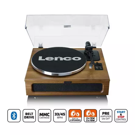 Levysoitin lenco ls-410wa kaiuttimilla - Radiot, soittimet ja radiopuhelimet - 8711902069614 - 1
