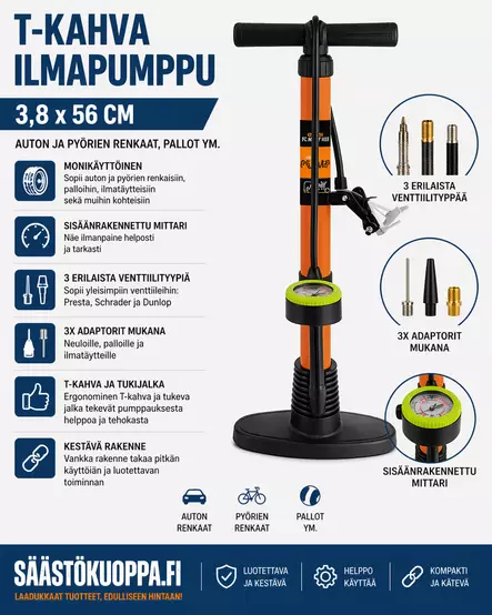 Milan t-kahvapumppu mittarilla - Pumput - 6438159024594 - 1