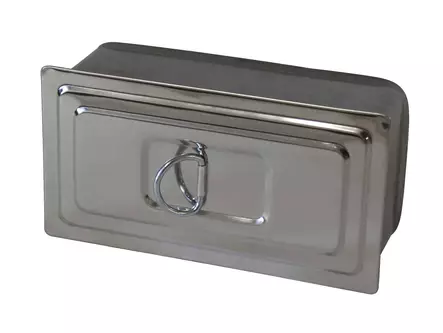 Nokiluukku 826/75x150mm teräs/niklattu - Takka ja nuohoustarvikeet - 6414671085374 - 1