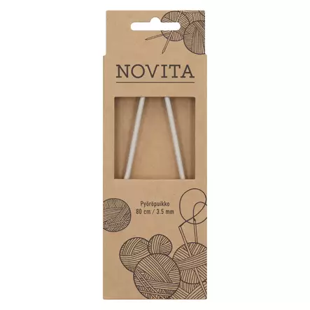 Novita Pyöröpuikot 80cm 3,5mm - Puikot - 6412619683514 - 1