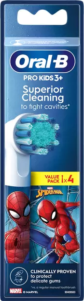Oral-B Kids spiderman vaihtoharja 4kpl - Hammasharjat - 8006540805374 - 2