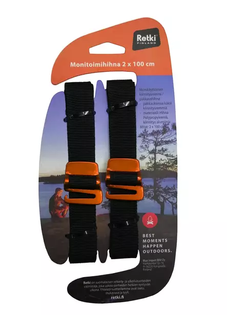 Retki monitoimihihna 2 x 100 cm - Muut retkeilyvälineet - 6430066036684 - 2