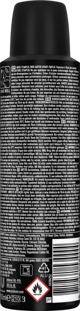 Rexona Men deo spray Invisible Black 150ml - Miesten deodorantit - 8712561534444 - 2