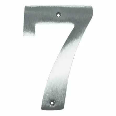 Taloonumero 7 /150 mattakromi - Kyltit, opasteet ja numerot - 6414675110324 - 1