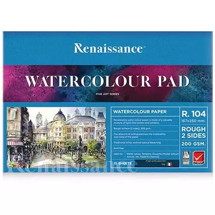 Vesivärilehtiö 200g 15 sivua - Vihkot, lehtiöt, muistikirjat - 8851907132644 - 1