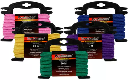 Yleisnaru pp 4mmx20m pinkki - Narut ja köydet - 6420286857664 - 1