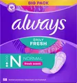 ALWAYS PIKKUHOUSUNSUOJA 58 KPL FRESHNESS - Hiustenhoito ja hiuskoristeet - 4015400565574 - 1