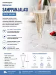HUHTAMÄKI SAMPPANJALASI 15CL 10KPL - Kertakäyttöaterimet - 6410600024674 - 1