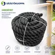 Kaideköysi 10m 35mm musta - Pihakoristeet - 6438159308434 - 1