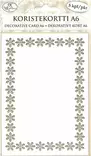 Koristekortti A6 lumihiutalereuna valk - Askartelukoristeet - 6417715069934 - 1