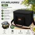 Kylmälaukku 15L 30x27x19cm musta - Kylmälaukut,kylmäkallet ja jääpalamuotit - 6438506011444 - 2