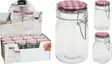 Lasipurkki punainen kansi 250ml - Lasipullot ja -purkit - 8719202392364 - 3