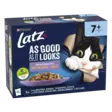 Latz Agail Senior mix 12X85G hyytelössä - Kissan märkäruoat - 8445290599094 - 1