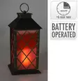 Led lyhty 28cm musta - Led-myrskylyhdyt - 8720573801744 - 2