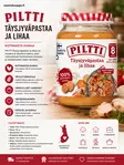 Piltti Täysjyväpastaa ja lihaa 190g 8kk - Lasten ruoka ja juoma - 7613032474744 - 1