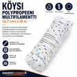 Polypropeeni köysi 12,7mm X15m - Puhaltimet ja lämmittimet - 6438159022064 - 1