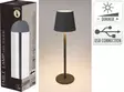 Pöytävalaisin harmaa 36cm - Pöytävalaisimet - 8721037583244 - 1