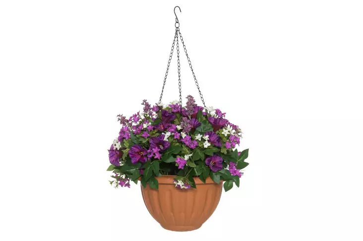 4Living kesäkukka amppeli sininen - Tekokasvit ja -kukat - 6410416330204 - 3