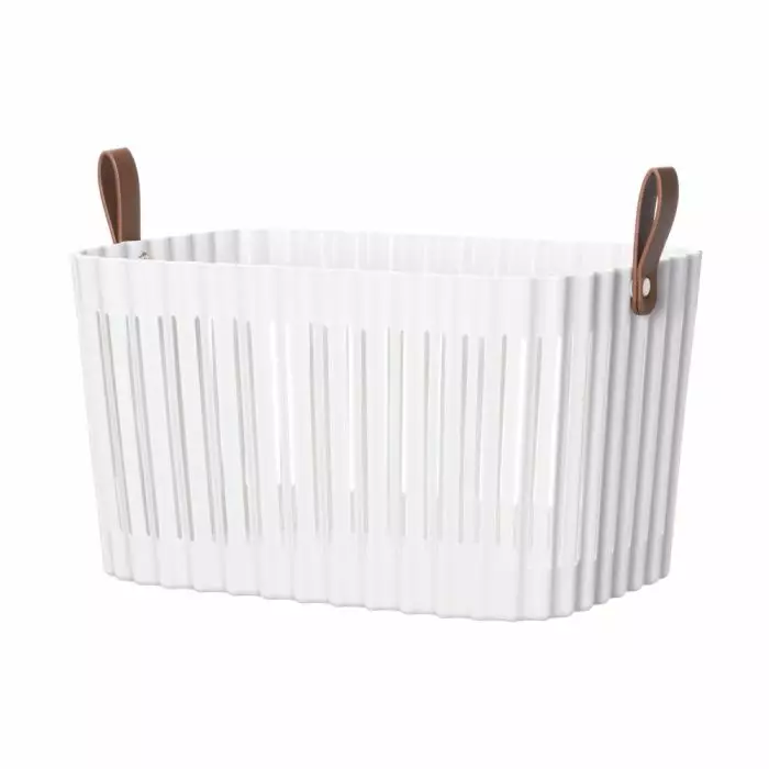 4Living Säilytyskori Air valkoinen 31x22x18 cm - Pienkalusteet - 6410416493244 - 1