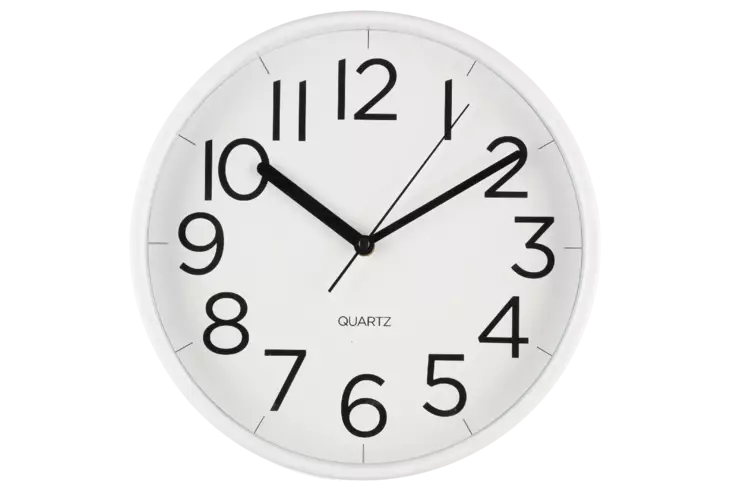 4living seinäkello tiempo valkoinen 30cm - Seinäkellot - 6410416275154 - 2