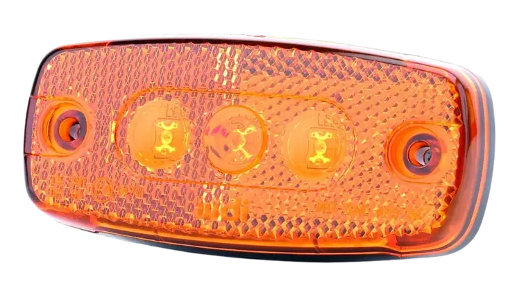 Äärivalo keltainen led 12v 110mm - Peräkärryn valot ja heijastimet - 6438168094694 - 2