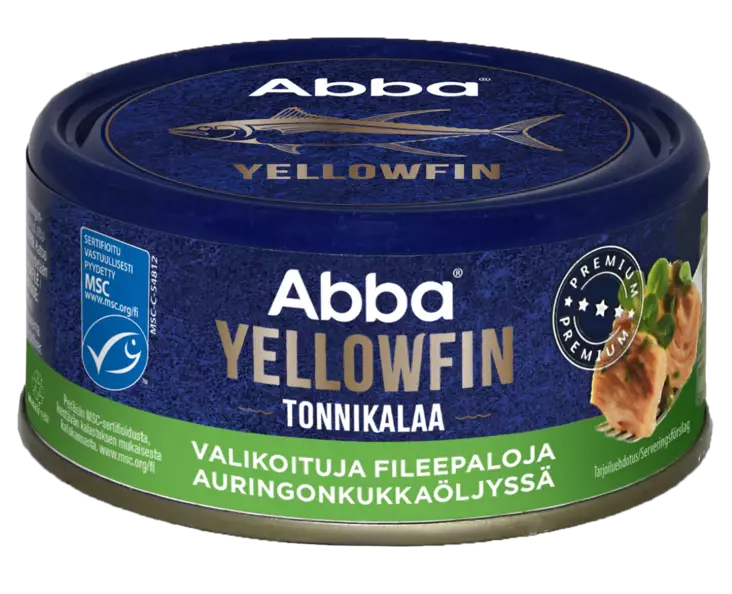Abba Yellowfin tonnikalaa öljyssä 105g - Kalasäilykkeet - 6417805460214 - 1