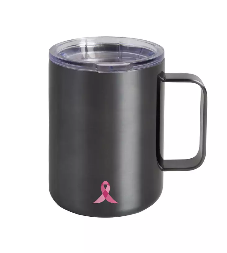 Airam roosa nauha teräsmuki 0,45l - Mukit ja kahvikupit - 6435200299994 - 1