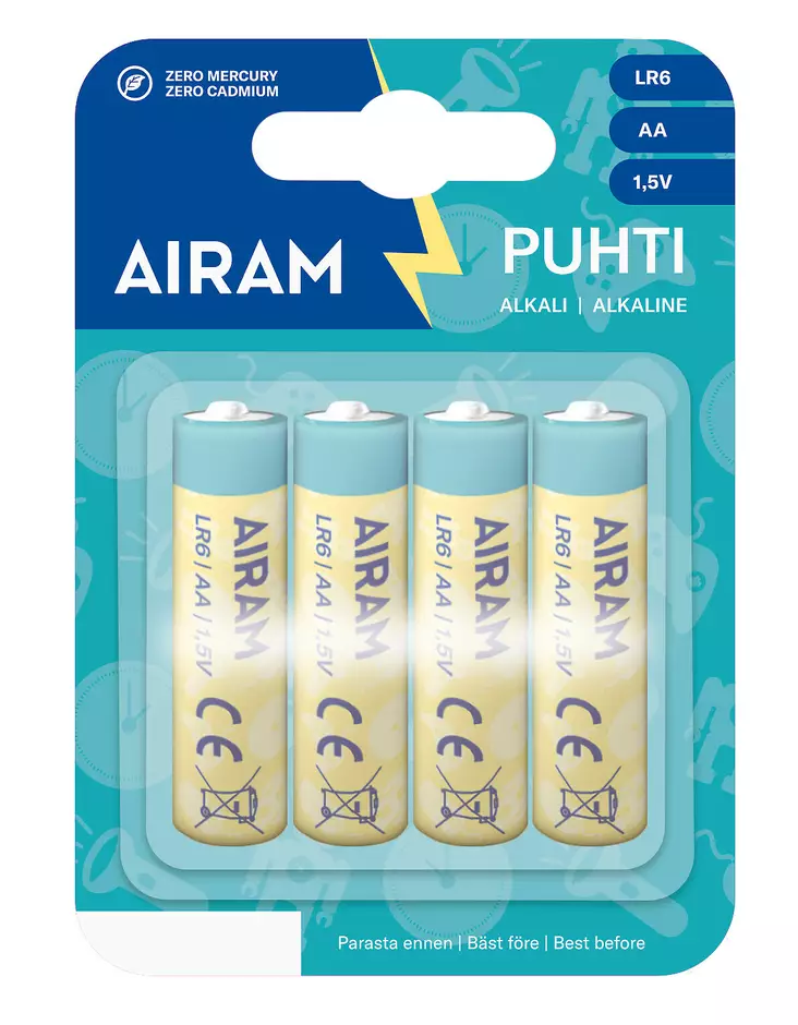 Vihreä voimaparisto lr6 aa 4/krt - Sormiparistot - 6435200194664 - 1