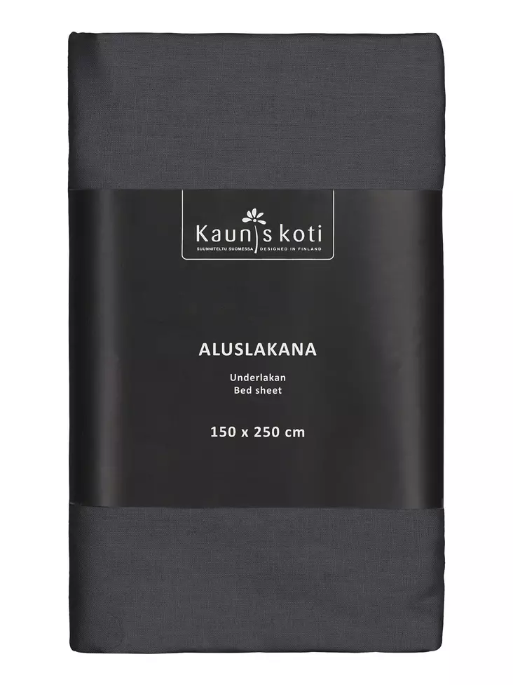 Aluslakana 150x250cm tumma harmaa - Aluslakanat - 6418349046094 - 1