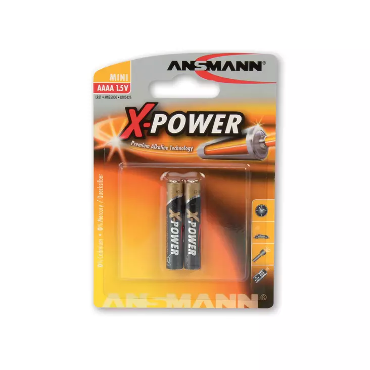 Ansmann sormiparisto AAAA/LR61 2kpl - Sormiparistot - 4013674021314 - 1