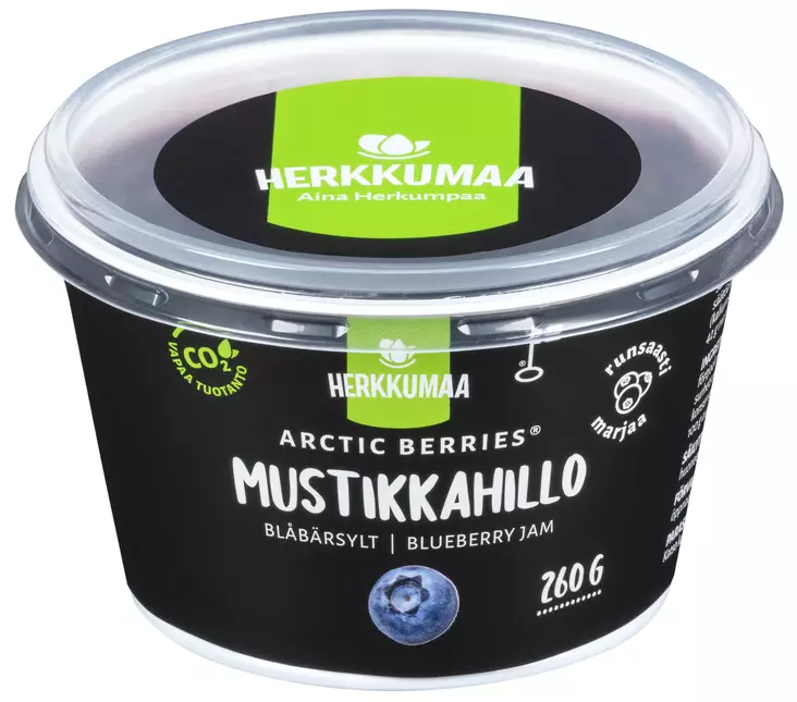 ARCTIC BERRIES MUSTIKKAHILLO 260G - Hillot ja marmeladit - 6410840072114 - 1