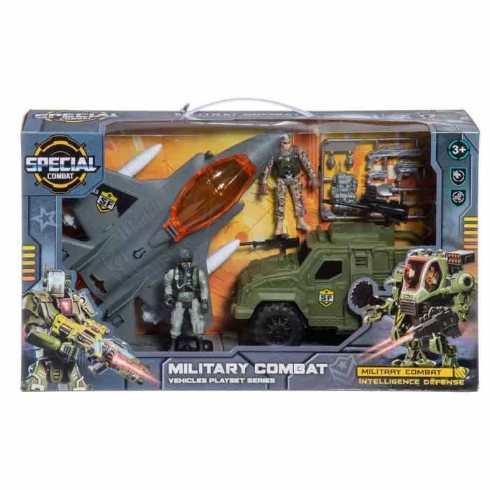 Armeija leikkisetti - Leikkiautot ja kauko-ohjattavat autot - 6410416498034 - 1